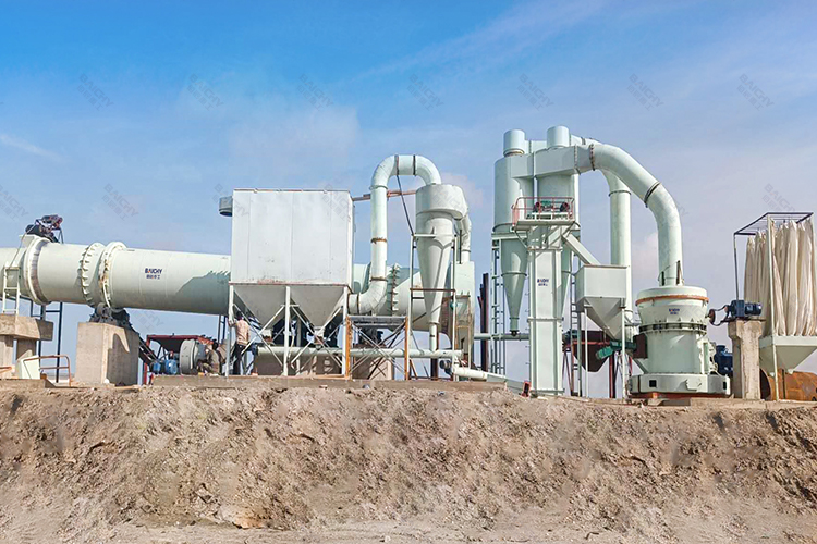 時產8-10噸石膏磨粉生產線