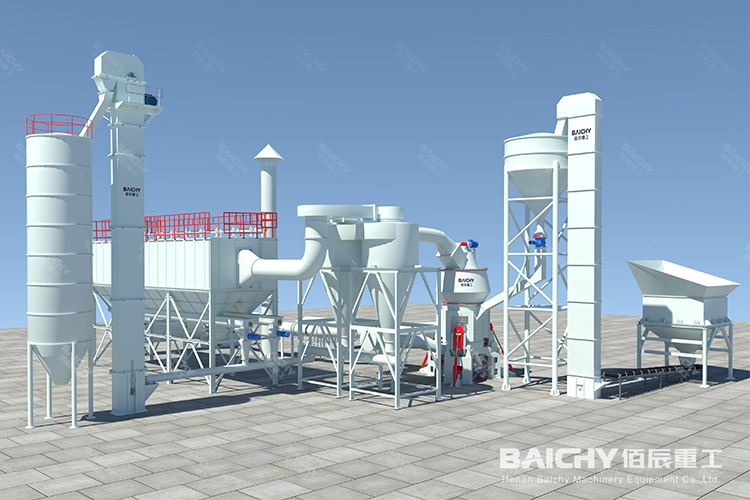 時產5-8噸礦渣磨粉生產線工藝介紹