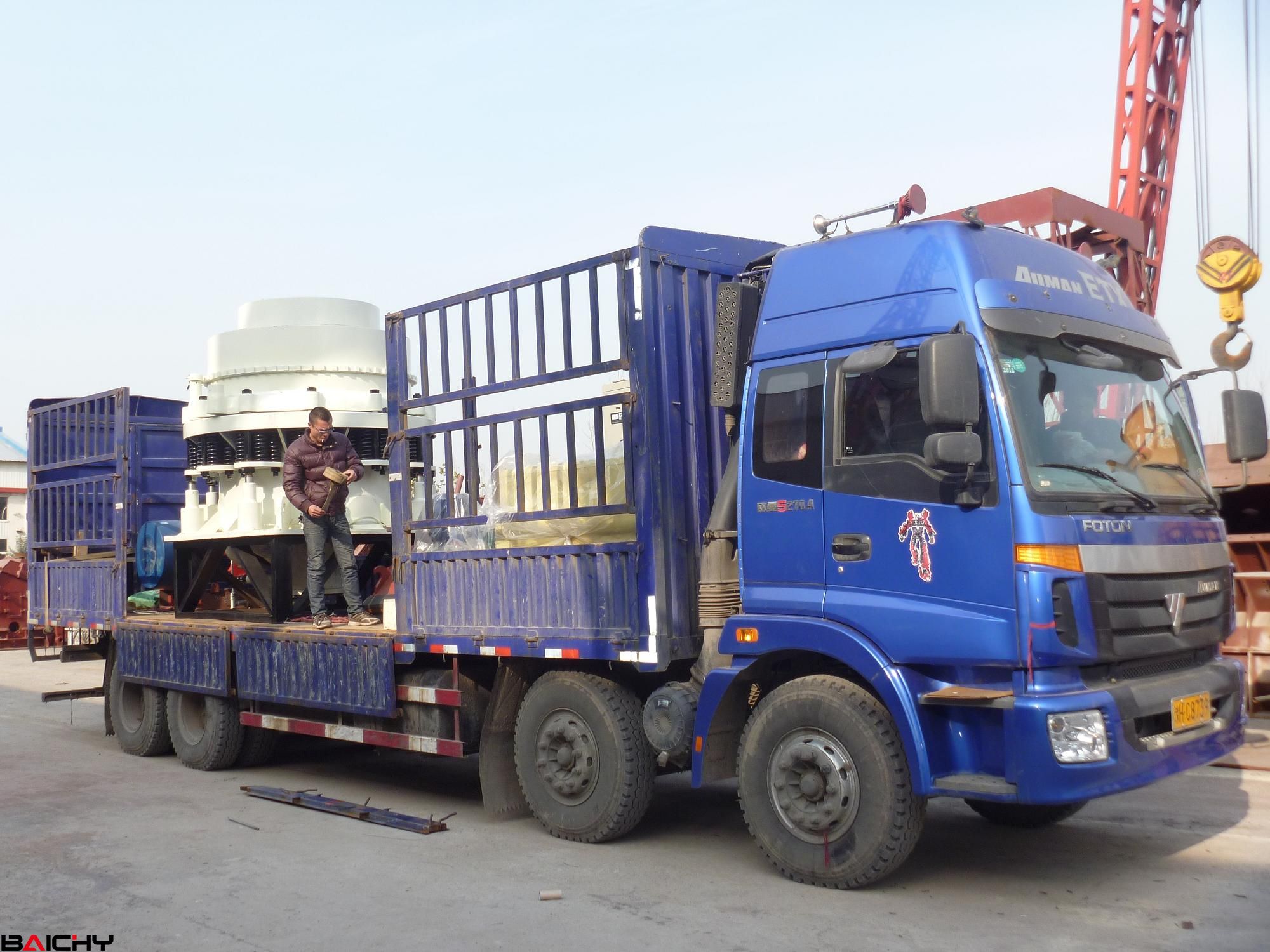 圓錐破碎機PYB-1750發往青海玉樹